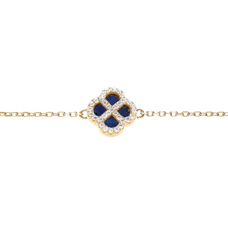 Clover Bracelet – Silver Gilded with Fine Gold | Azuline
