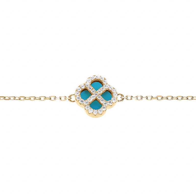 Clover Bracelet – Silver Gilded with Fine Gold | Azuline
