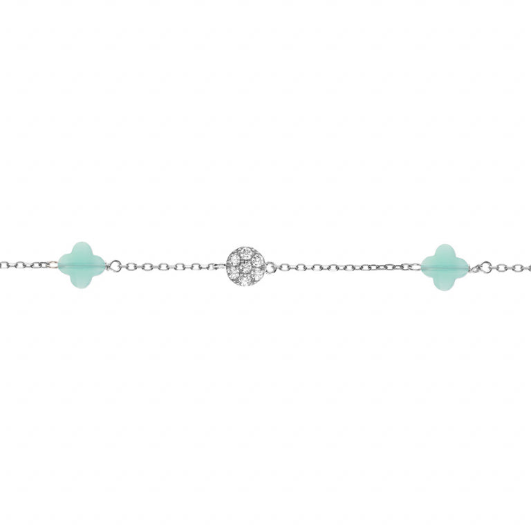 Klöverarmband – Silver | Azulin