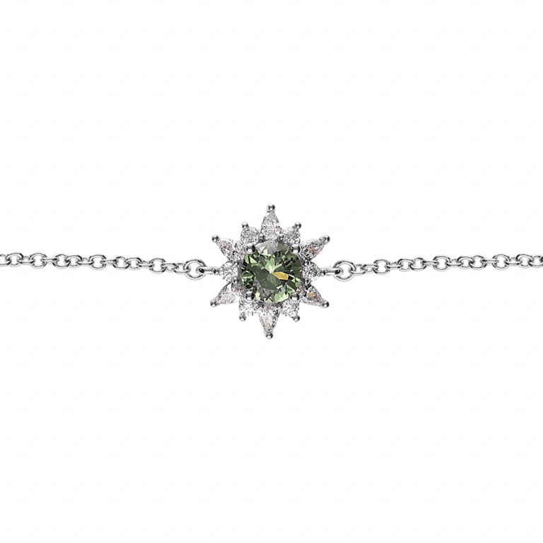 Blomsterarmbånd – Sølv | Azulin