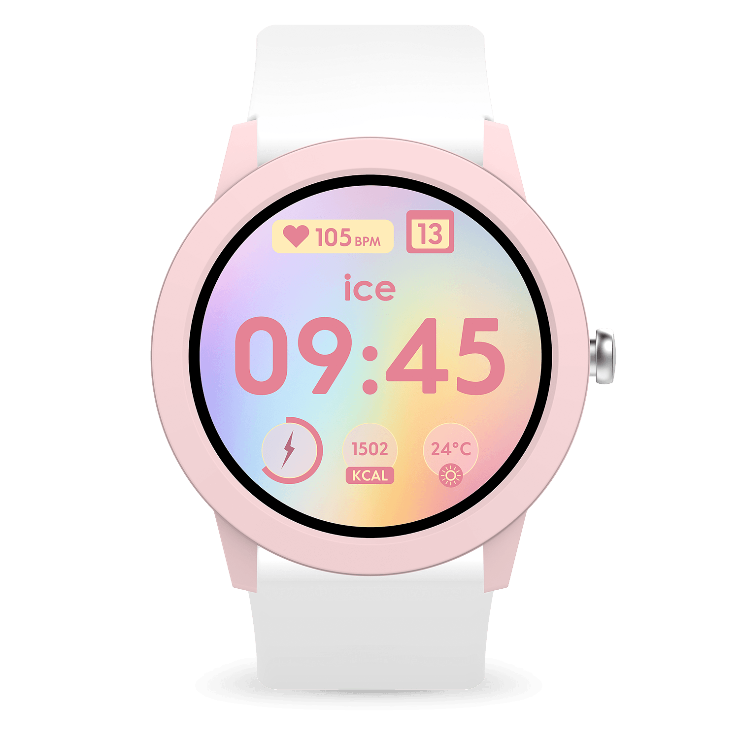 Connected watch Ice-Watch SMART JUNIOR RD 3.0 Pink White polyamide 025248