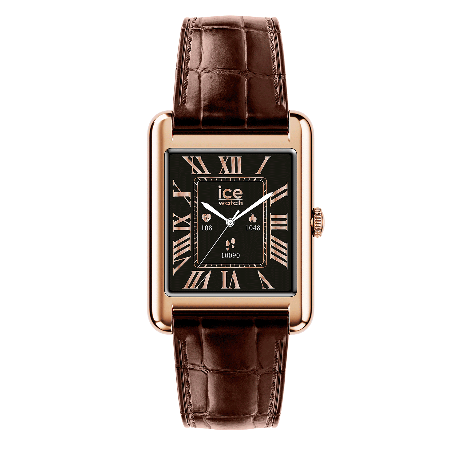 Ice-Watch SMART TKS 2.0 Rose Gold Brown leather strap 025382