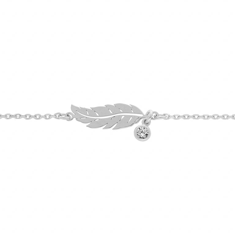 Armband met veren – Zilver | Azulin
