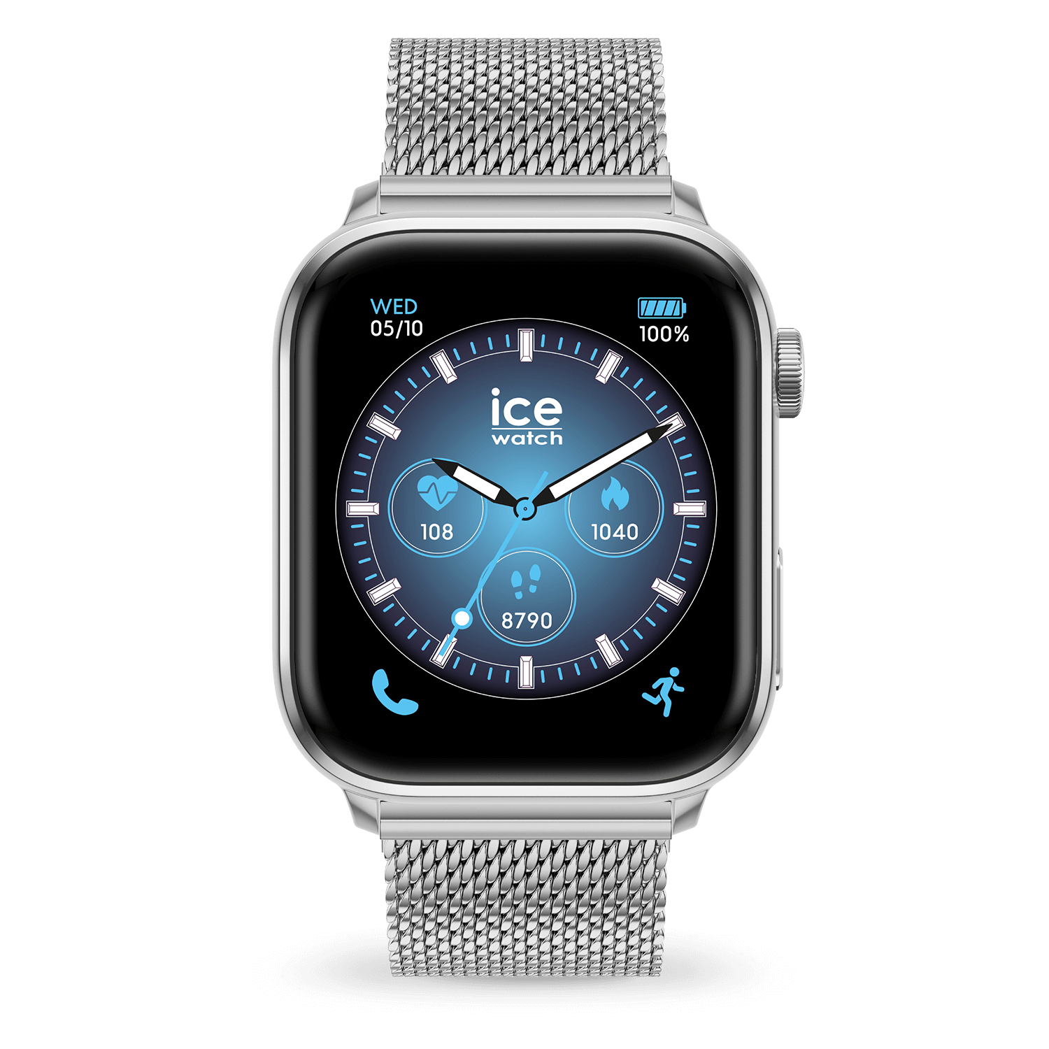 コネクテッドウォッチ Ice-Watch SMART 3.0 シルバー スチール ブレスレット 025803