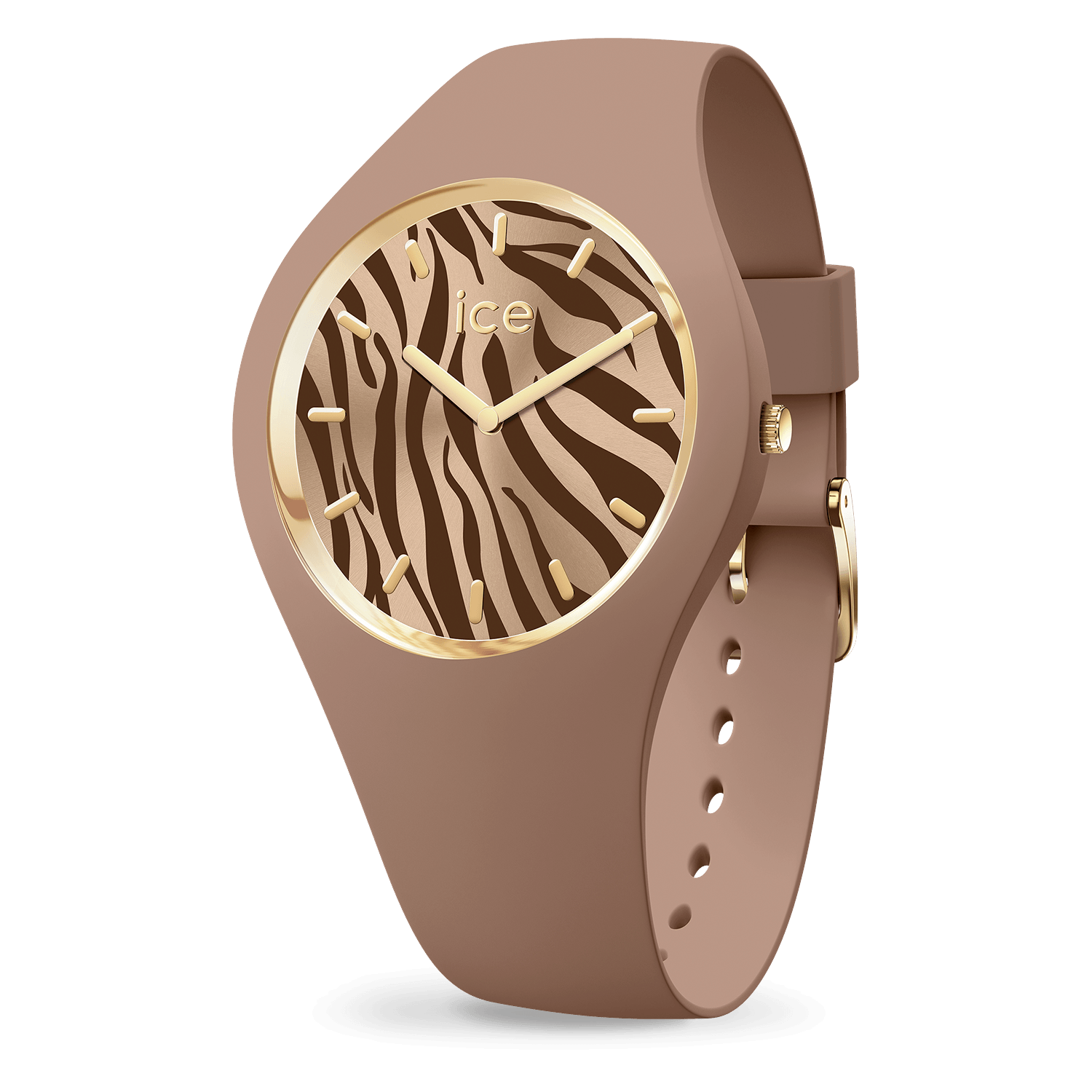 Montre Ice-Watch WILD Mocha Zebra bracelet silicone 025893