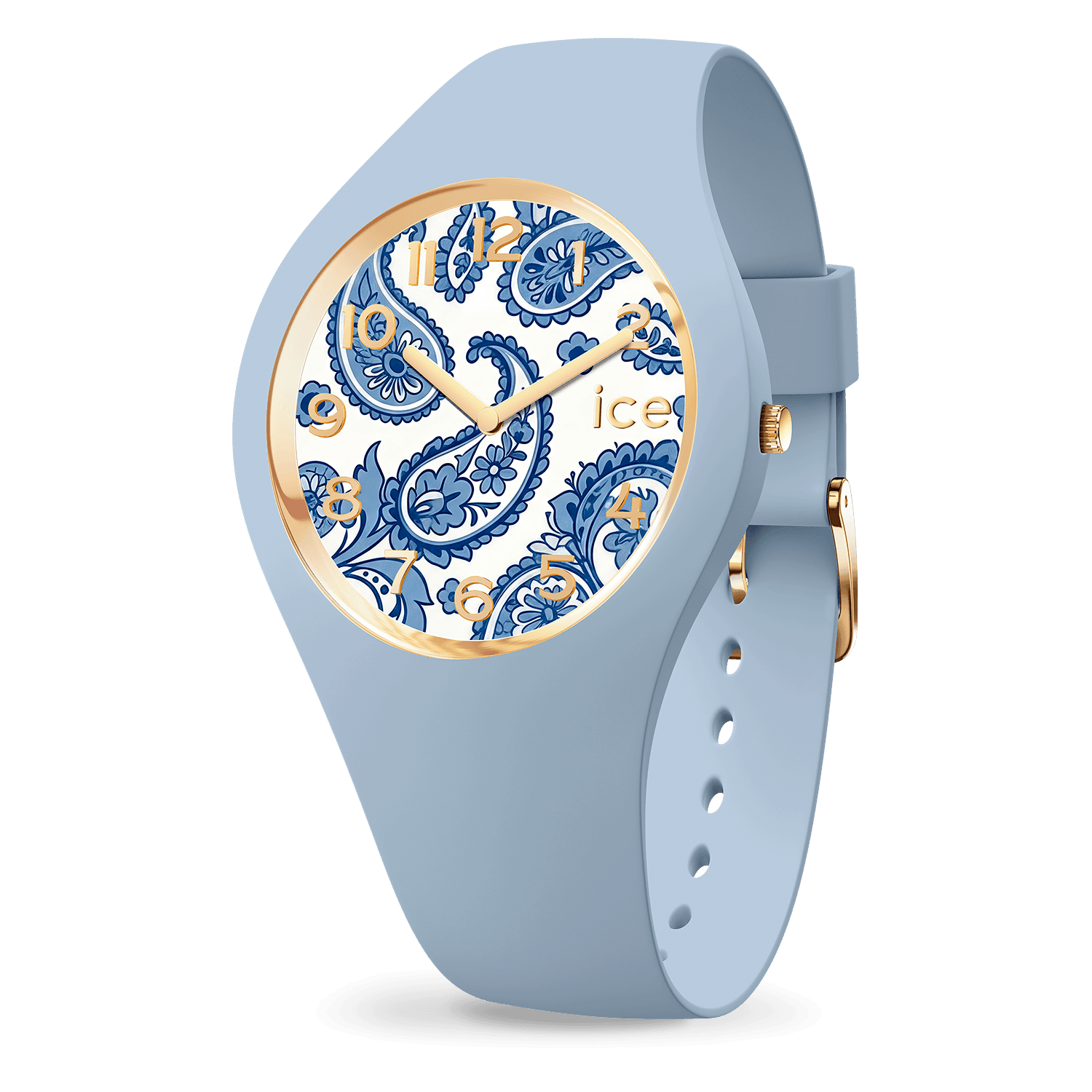 Montre Ice-Watch Flower Bleu Aura boîtier silicone 025899