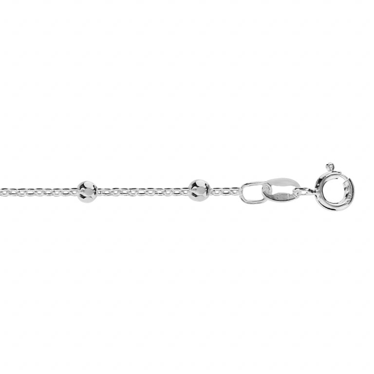 Gefacetteerde kogelarmband – zilver | Azulin