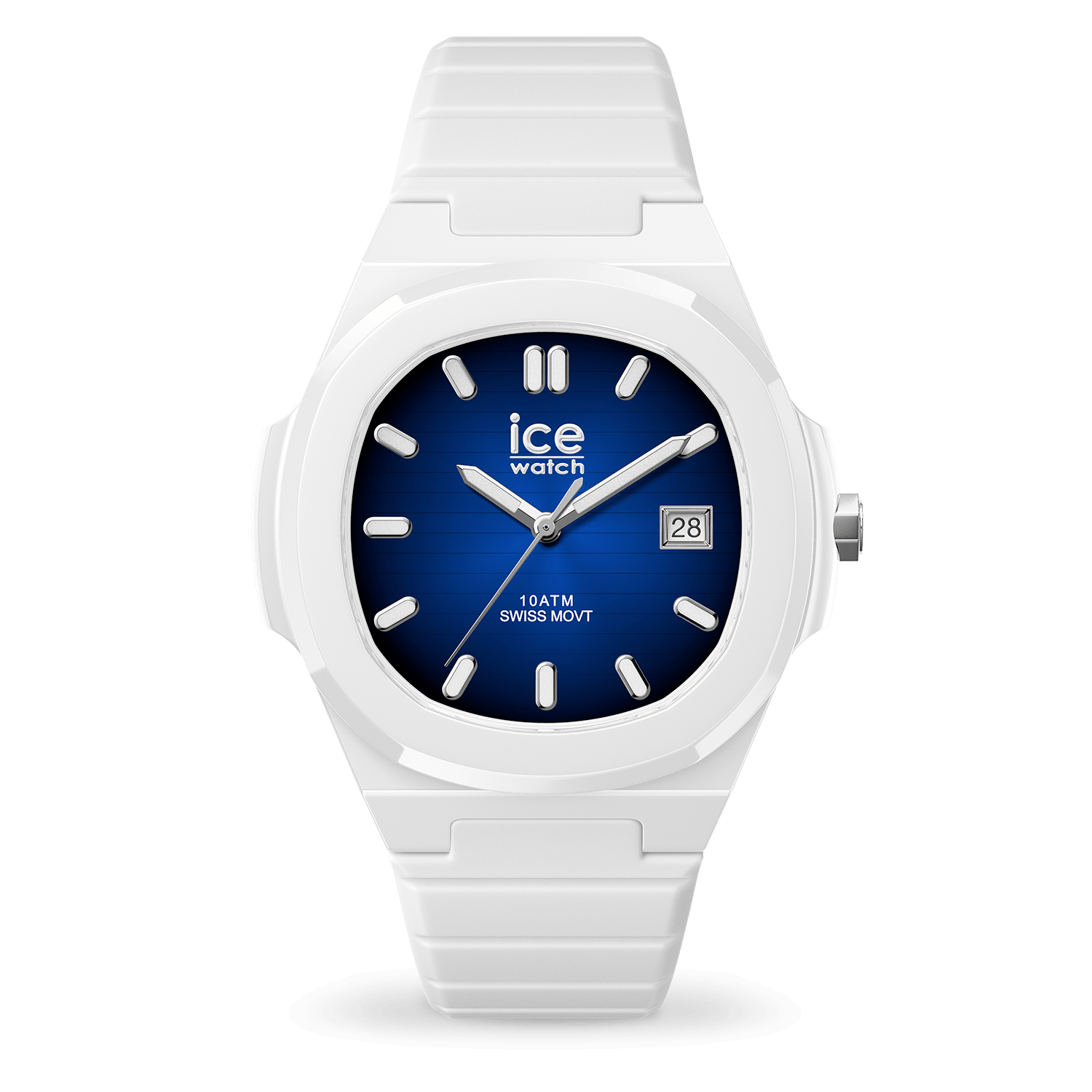 Montre Ice-Watch POWER PW7 Blanc Bleu Radial bracelet silicone 025964