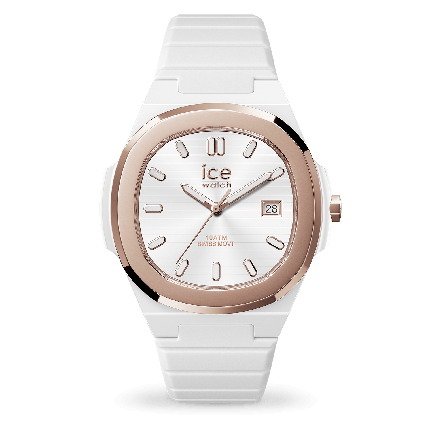 Montre Ice-Watch POWER PW7 Blanc Or Rose bracelet silicone 025966
