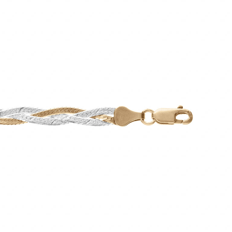 Braided Bracelet – Ασημένιο επιχρυσωμένο με λεπτό χρυσό | Azulin