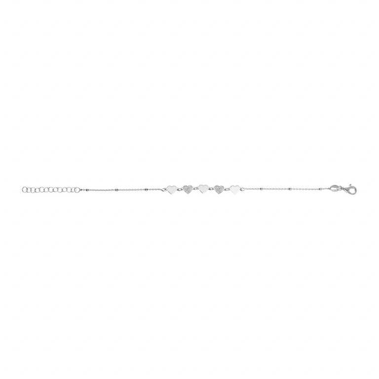 Hartenarmband – Zilver | Azulin-weergave 2