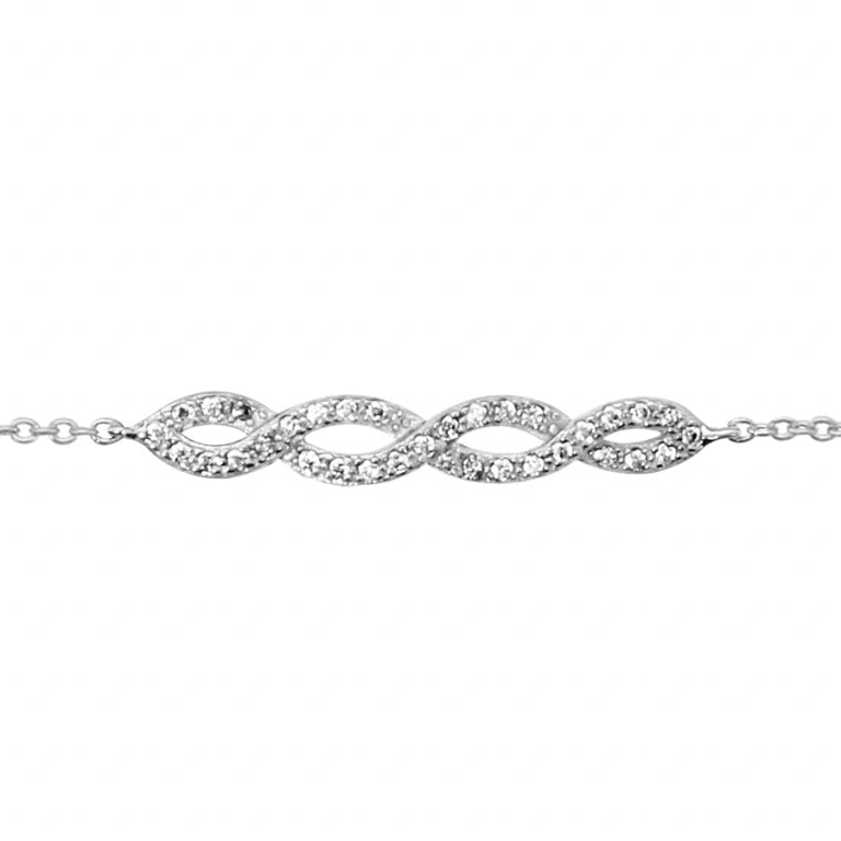 Verweven armband – Zilver | Azulin-weergave 2