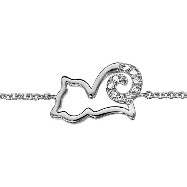 Bracelet Chat Stylisé – Argent | Azuline
