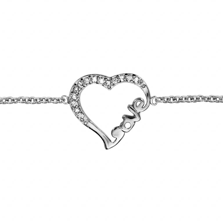 Hartenarmband – Zilver | Azulin
