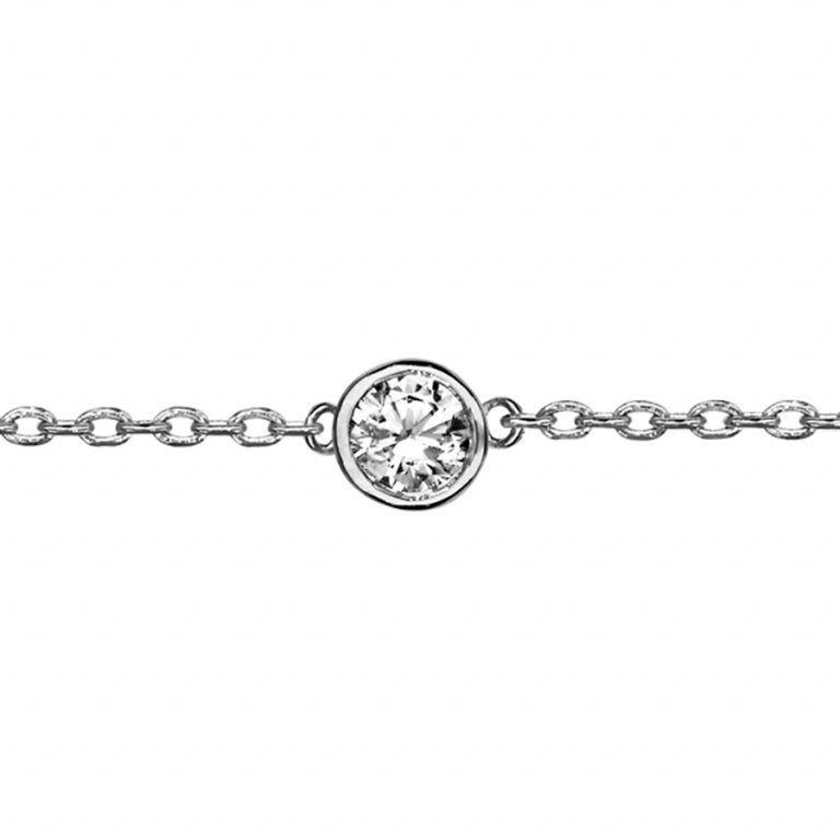 Bracelet Solitaire – Argent | Azuline