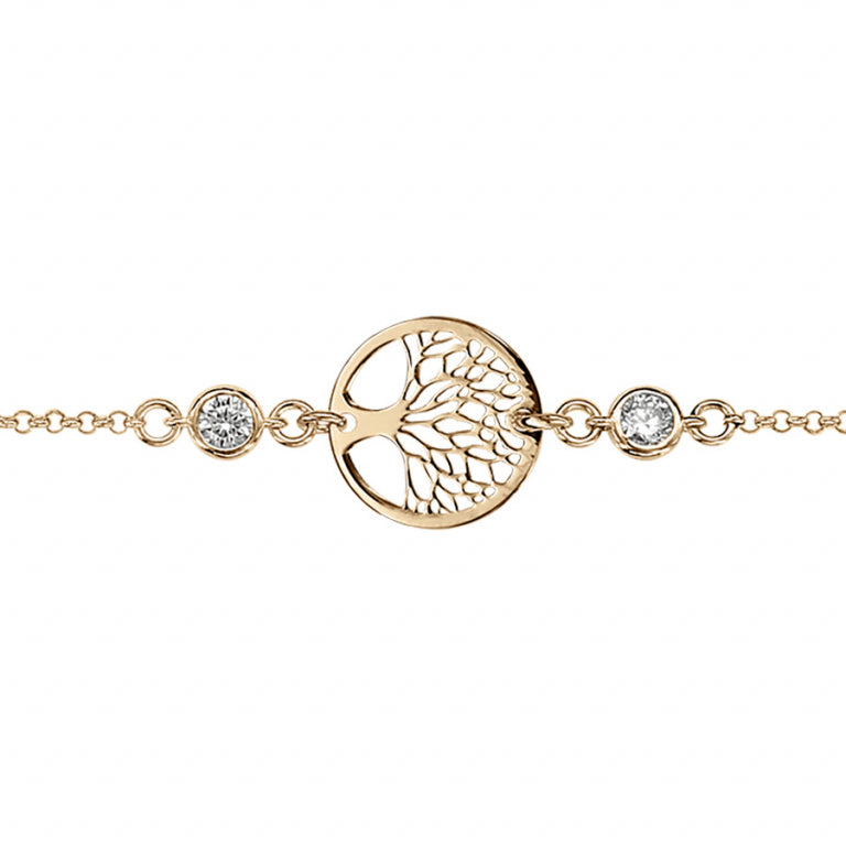 Rondelle-armband – zilver verguld met fijn goud | Azulin