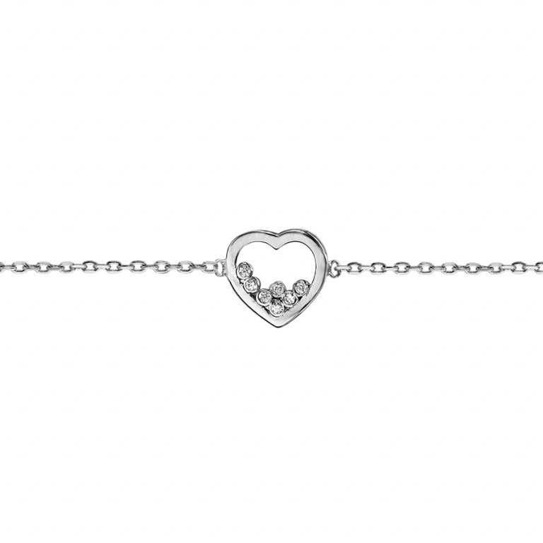Hjertearmbånd – Sølv | Azulin view 2