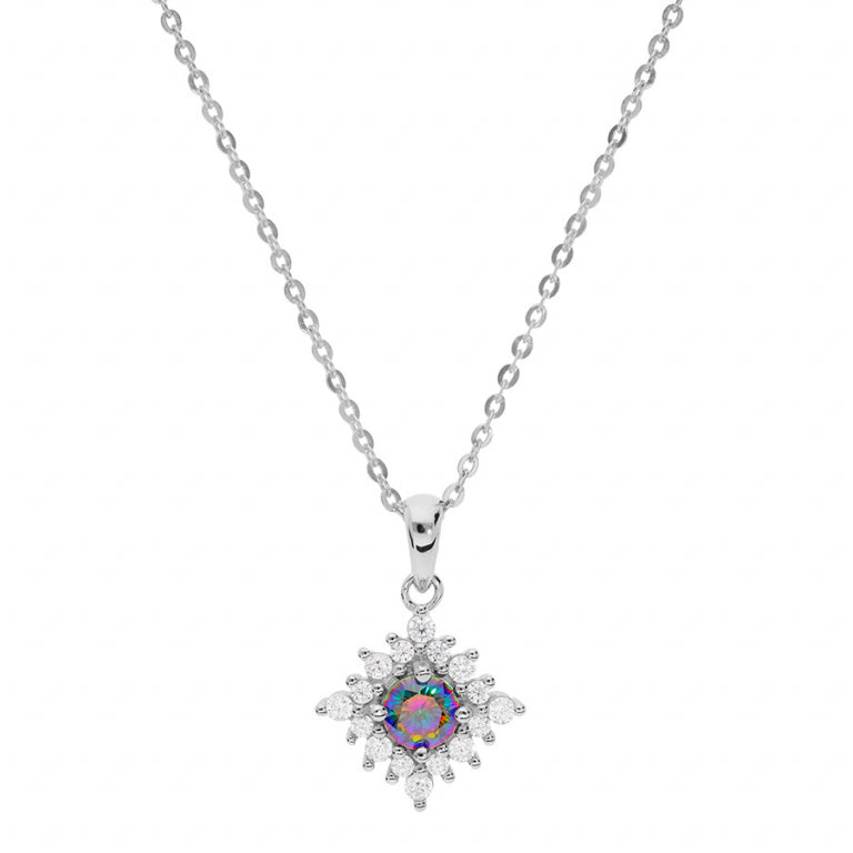 Collar de Circonitas – Plata | Azuline ver 2
