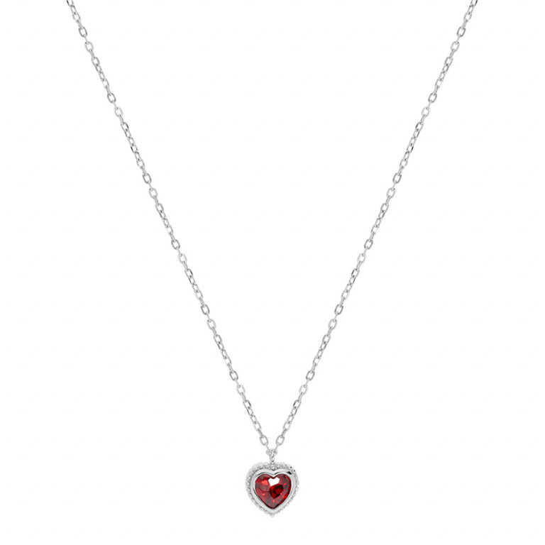 Collar Corazón – Plata | Azuline ver 2