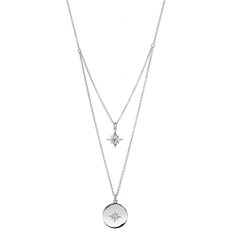 Stjärnhalsband – Silver | Azulin view 2