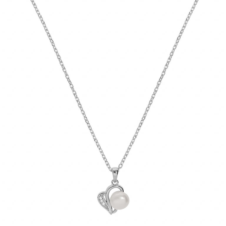 Pearl Necklace – Silver | Azuline view 2
