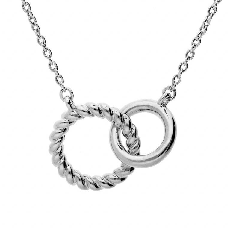 Colier cu inele duble – argint | Azulin