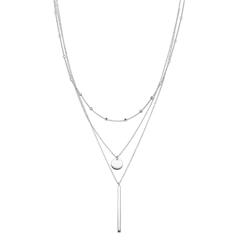 Collier Pastille – Argent | Azuline vue 2