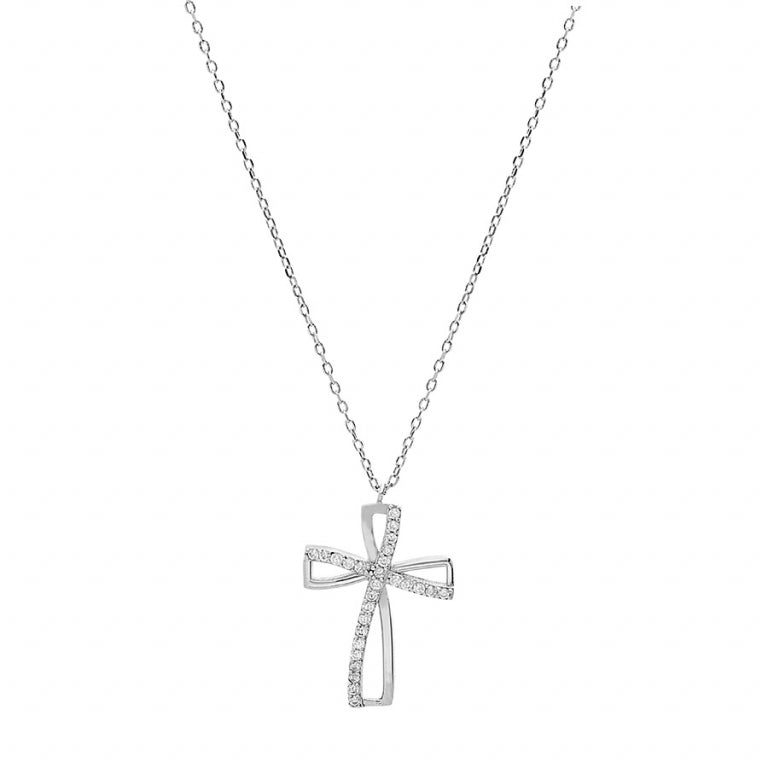 Collar Cruz – Plata | Azuline ver 2