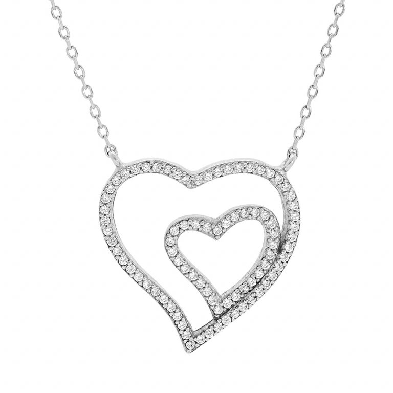 Collar Corazón – Plata | Azuline