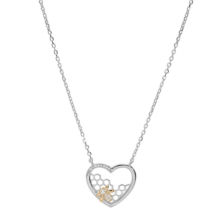 Collar Corazón – Plata | Azuline ver 2