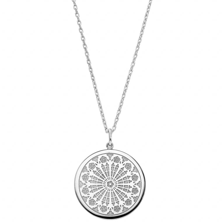 Collar Rosetón – Plata | Azuline ver 2