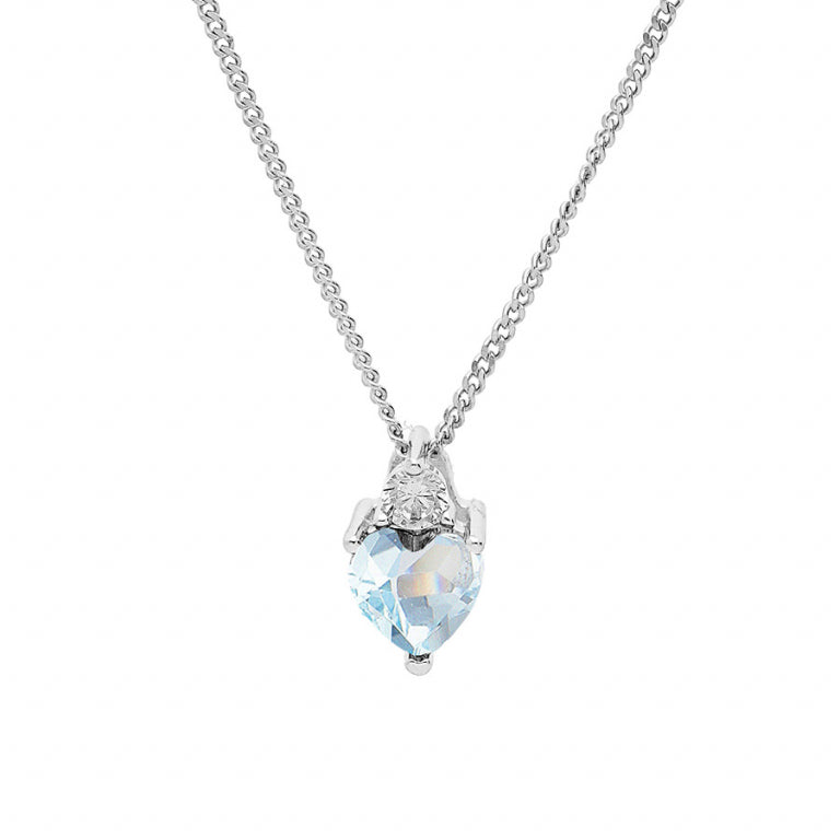 Heart Necklace – Silver | Azuline