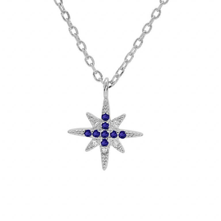 Stjärnhalsband – Silver | Azulin