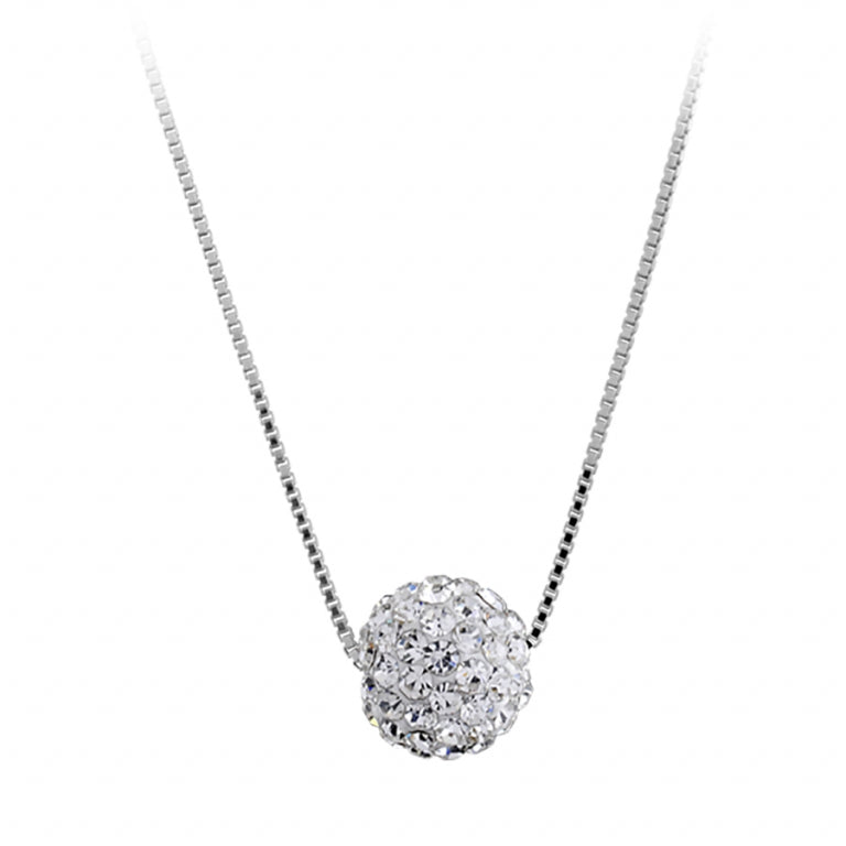 Collier Sphère – Argent | Azuline vue 2