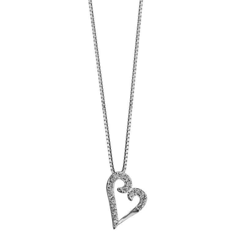 Collar Corazón – Plata | Azuline ver 2