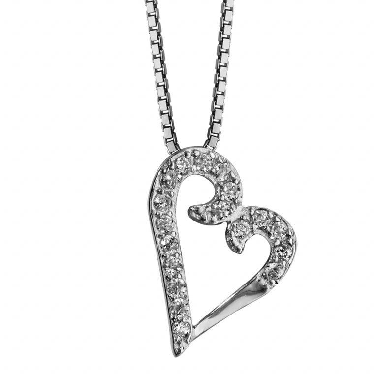 Collar Corazón – Plata | Azuline