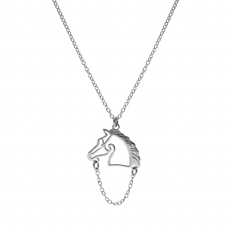 Collar Cabeza de Caballo – Plata | Azuline ver 2