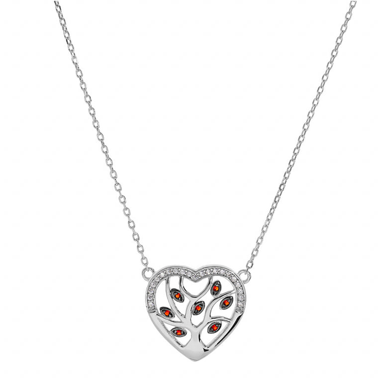 Collar Corazón – Plata | Azuline ver 2