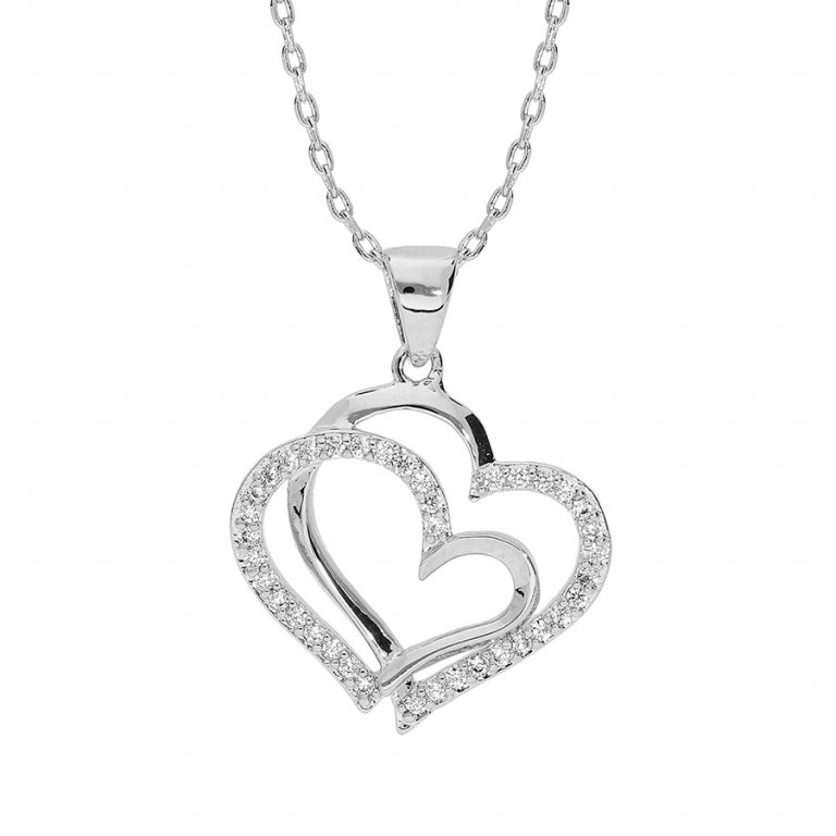 Collar Corazón – Plata | Azuline