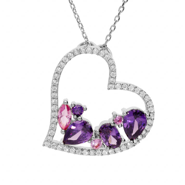 Collar Corazón – Plata | Azuline