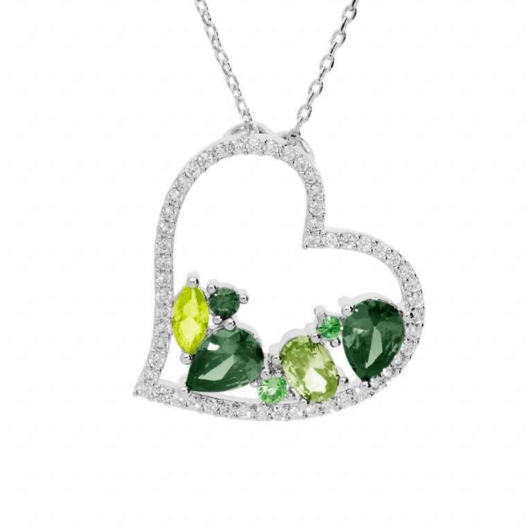 Collar Corazón – Plata | Azuline