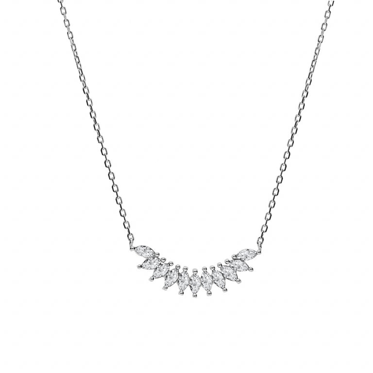 Navettes ketting – zilver | Azulin-weergave 2