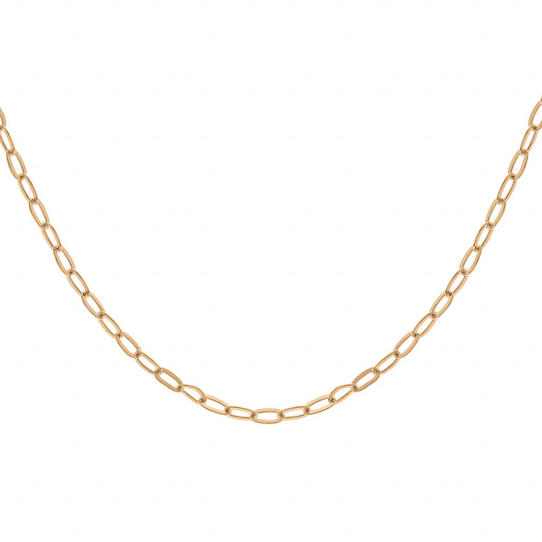 Colar Retangular Malha – Prata Dourada com Ouro Fino | Azuline