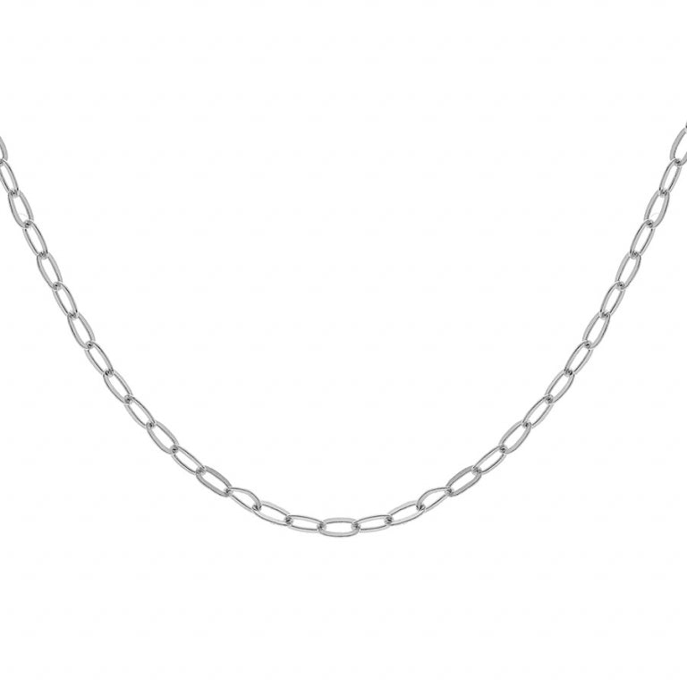 Collar de Malla Rectangular – Plata | Azuline