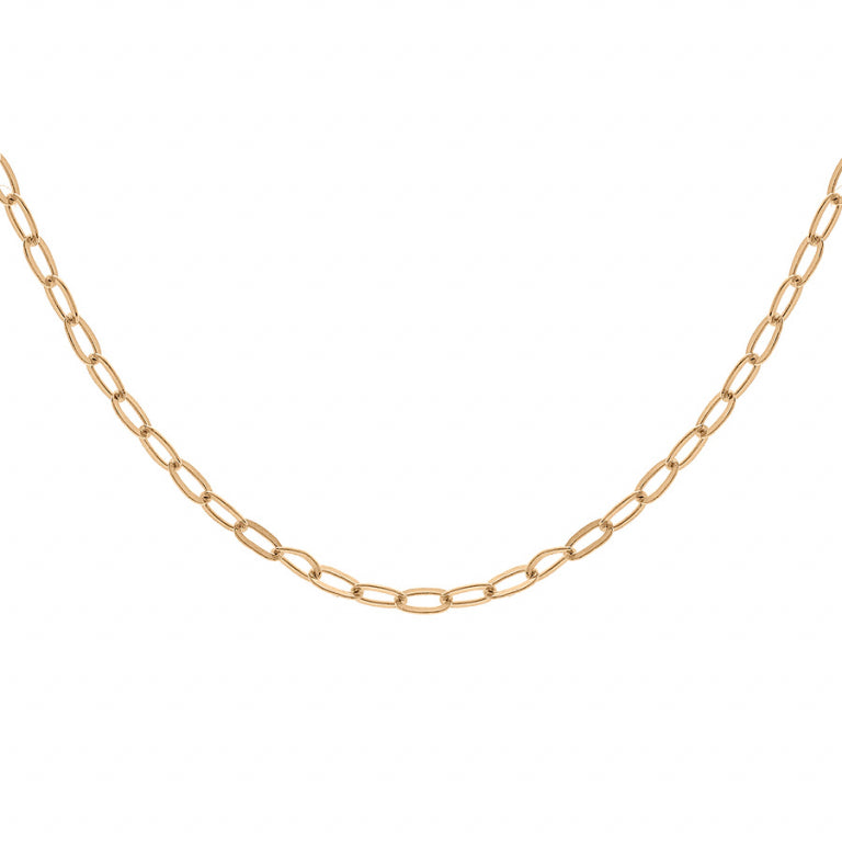 Colar Retangular Malha – Prata Dourada com Ouro Fino | Azuline