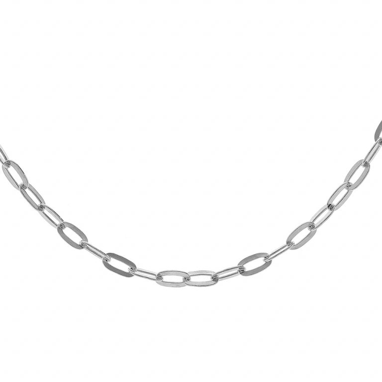 Collar de Malla Rectangular – Plata | Azuline