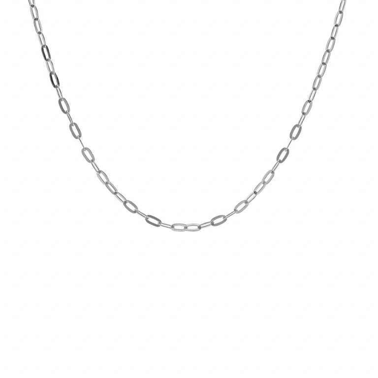 Collar de Malla Rectangular – Plata | Azuline ver 2
