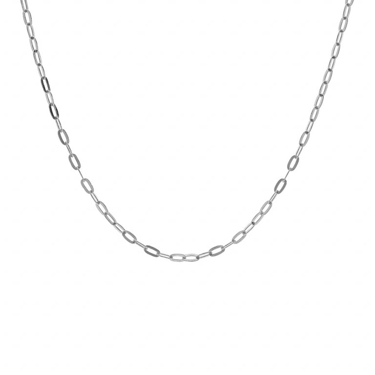 Collar de Malla Rectangular – Plata | Azuline ver 2
