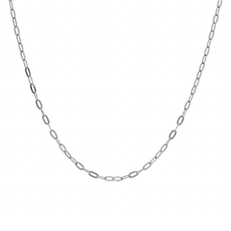 Collar de Malla Rectangular – Plata | Azuline ver 2