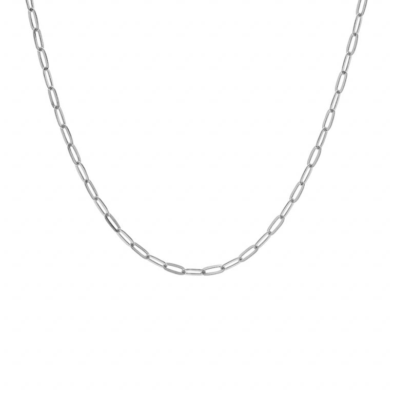 Collar de Malla Rectangular – Plata | Azuline ver 2
